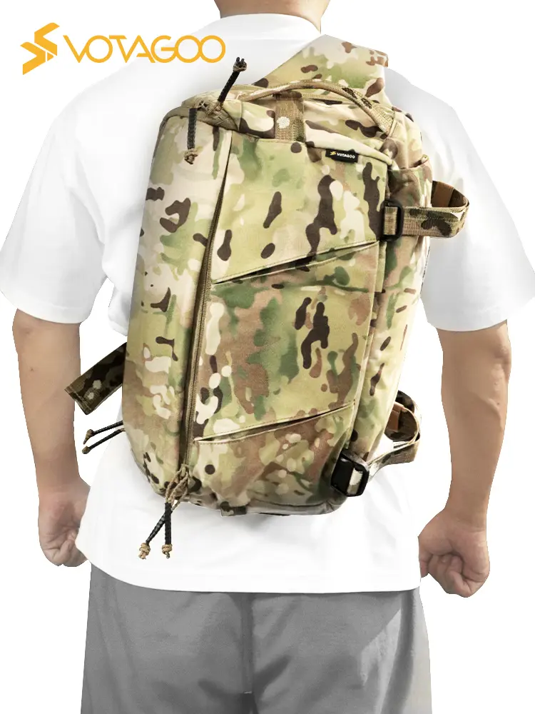 VOTAGOO 13L Sling Bag - CCW Concealed Carry Backpack, EDC Lightweight Crossbody Shoulder Pack for Men & Women