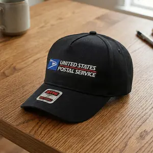 USPS Classic Embroidered Hat, Vintage Americana Dad Cap - Retro Mail Carrier Snapback - Classic Working Class Gear
