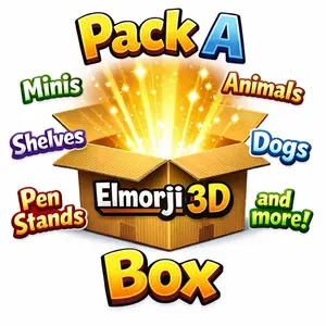 Elmorji3D Packed with Your Picks Custom Boxes Articulated Figures Dragons Animals Mythical Creatures Fidgets Ornaments Various Size Boxes