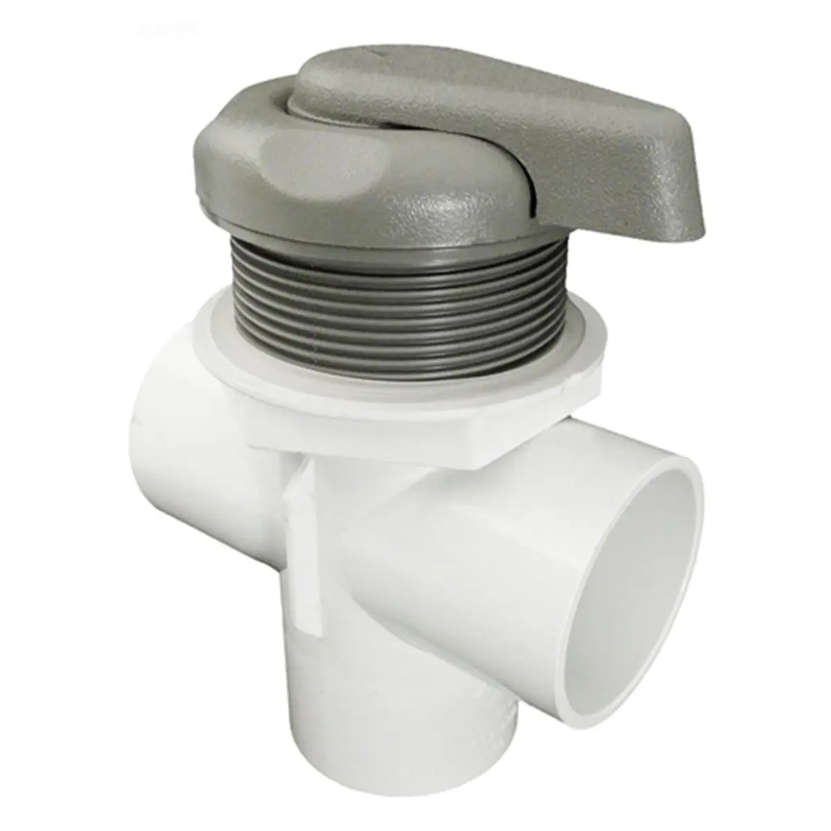 212 MAIN T-Style Diverter Valve with 5-Scallop Handle, 2 in. Thread Adapter for Swimming Pools and Spas (Aquatic Fitness Equipment)