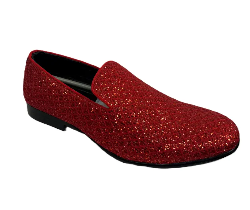 men Loafers glitter shoes - TikTok Shop
