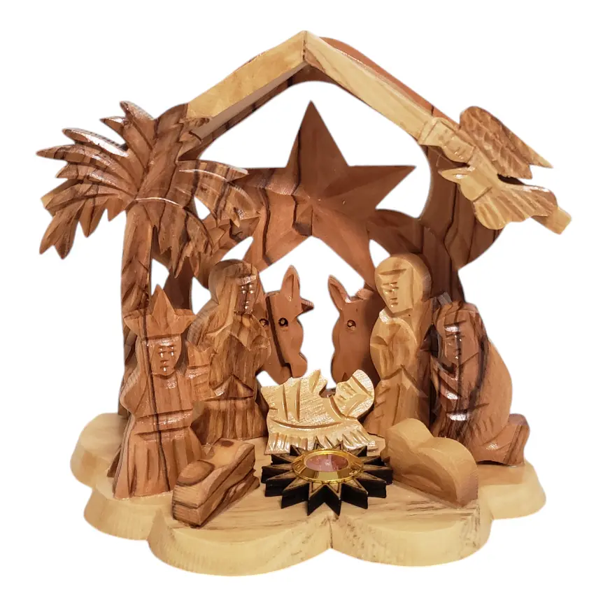 Olive Wood Nativity Scene from the Holy Land