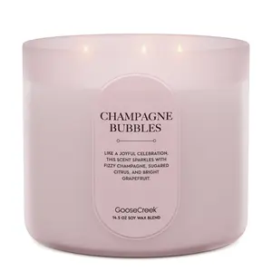 Champagne Bubbles Large 3-Wick Candle