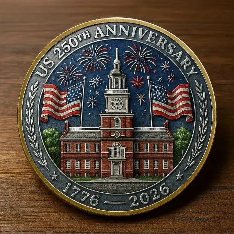 Liberty Legacy 250: America’s 1776–2026 Commemorative Coin, America’s Semiquincentennial Freedom Coin, National Anniversary Gift For Collector