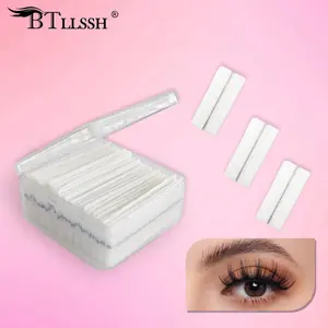 40PCS Self Adhesive Eyelashes Strips Tape Waterproof Lash Glue Strip  Black Band for Fluffy Mink False Eyelashes Long Lasting Replace of Glue  Instantly Application Lash Glue Liner Natural Look