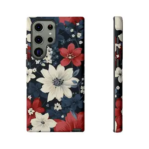 Red White Blue Phone Case, Tough Protective Cover for iPhone Samsung Google Pixel