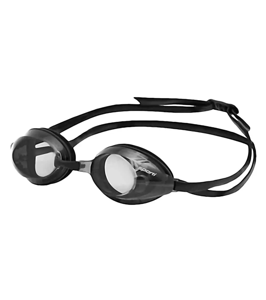 Sporti Antifog S2 Optical Swim Goggles, Unisex Polycarbonate Swimming Goggles, Low Profile Water Sports Gear, Custom Fit, -1.5 to -8.0 Diopter Range, Anti-Fog Coating, Goggles For Swimming