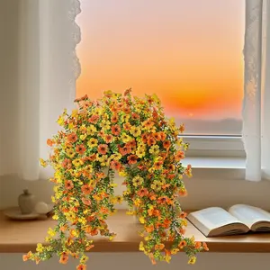 Artificial Hanging Flower, Simulation Flower Hanging Decoration , Eucalyptus Simulation Flower, UV Protection Simulation Hanging Plants for Home, Garden Decoration, Fence Decoration, Simulation Indoor Plants, Decorative Flowers Fruit Ornaments