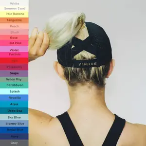 VIMHUE Women Baseball Cap - High Ponytail - UPF50 - X-Boyfriend - Women cap- Adjustable Ponytail hat- High pony cap - Pony cap - Female cap