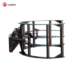 Landy Attachments 2865lb Capacity Skid Steer Round Hay Bale Grab Attachment