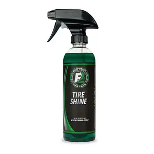 ExoForma Tire Shine - Solvent Based Durable Tire Dressing, Easy to Apply & Lasts Weeks On Tires, Leaves Behind a Matte & Satin Deep Black Look