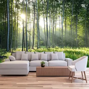 Mystical Forest Landscape Wall Tapestry – Gothic Tree Hollow, Cave Pool, Nature Scenery & Mountain Views – Large Boho Wall Hanging for Bedroom, Living Room, or Dorm Decor