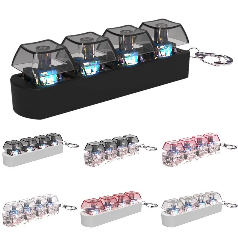 Keycap Fidget Keychain - 4-Button Shaft Tester Keycap Fidget Keychain - 4-Button Shaft Tester