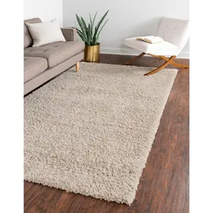 Linen Zermatt Shag Rug