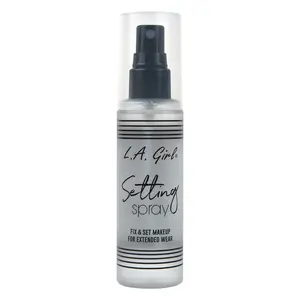 L.A. Girl Setting Spray - 80ml Fix & Set Makeup for Extended Wear with Glycerin & Botanical Purslane Extract - Paraben-Free, Cruelty-Free & Vegan