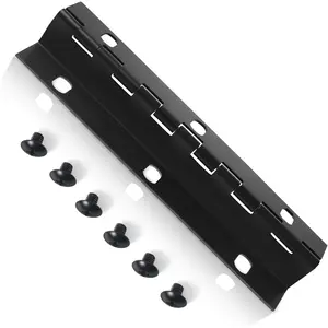Mailbox Door Hinge Mailbox Hinge Replacement Parts Size 6 with 6 Screw Holes Screws Included Black