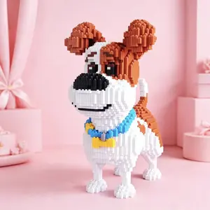 Valentine's Day Christmas Thanksgiving Gift, Animal Building Blocks, Interlocking Blocks, Challenging Puzzle Toy for Kids