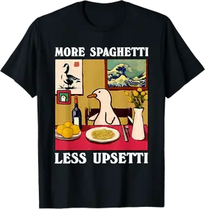 more spaghetti less upsetti goose T-Shirt - Phoebeumba Shop 77B0F4KY4QHS