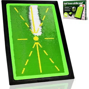 Golf Hitting Mat – Practice Mat with Swing Path Feedback & Impact Detection – Indoor/Outdoor Use – Golf Swing Trainer for Home Training – Gift for Golfers, Beginners & Pros