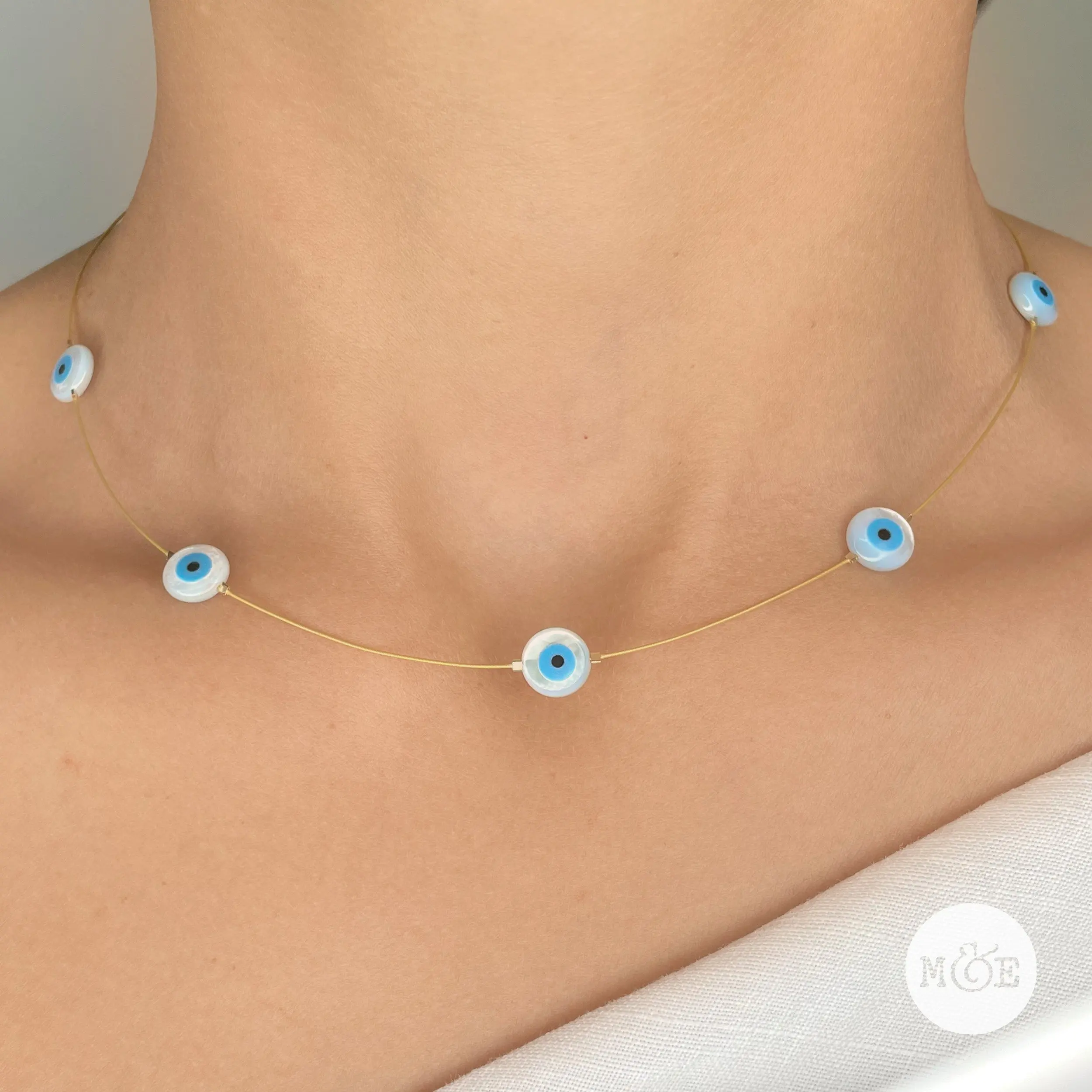 Multi Beads Santorini Choker