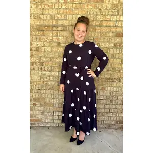Dolly Polka Dot  Maxi Dress