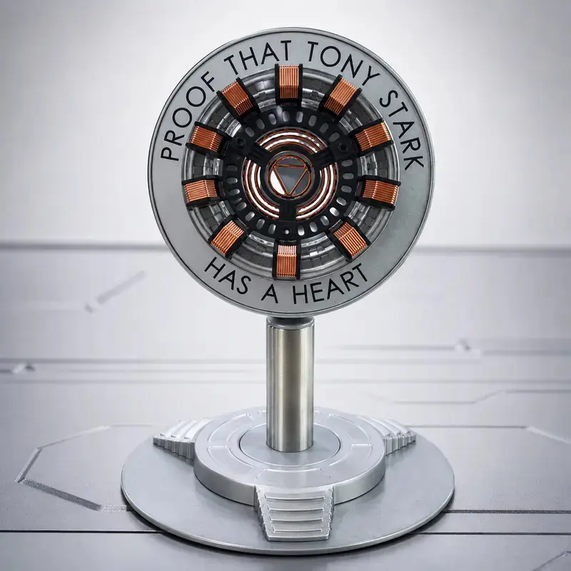 Arc Reactor Night Light, RGB LED Table Lamp, Cool Desktop Decor, Perfect Birthday Holiday Gift for Boys Kids Men, Iron Man Themed Night Lamp with Remote Control