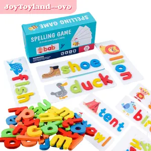 Wooden Alphabet Flash Cards, Matching Shape Letters, Homeschool Learning, Children's Education, Boost Cognitive Skills, Smooth Natural Wood, Non-Toxic Paint