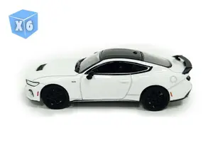6 PACK 2024 Ford Mustang - Oxford White (GL Muscle Series 30) Diecast 1:64 Scale Model - Greenlight 13370F