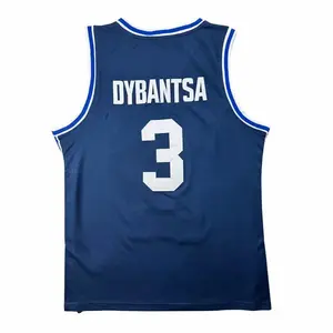 2026 Men Sport Jersey DYBANTSA#3 College Basketball Blue Embroidery S~XXL