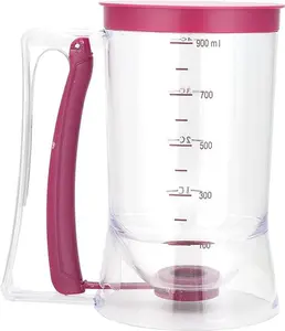 "Effortless Baking: 900ML Batter Dispenser for Cupcakes, Pancakes, Muffins - Precision Measuring Tool for Cake Batter, Waffles, Crepes & More! Perfect for Home Bakeries, Culinary Enthusiasts, and Professional Chefs! Enhance Your Baking Experience Today!"