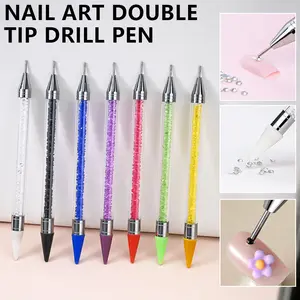 1pc Crystal Handle Rhinestone Picker Dotting Pen, Dual-ended Rhinestone Gems Dri