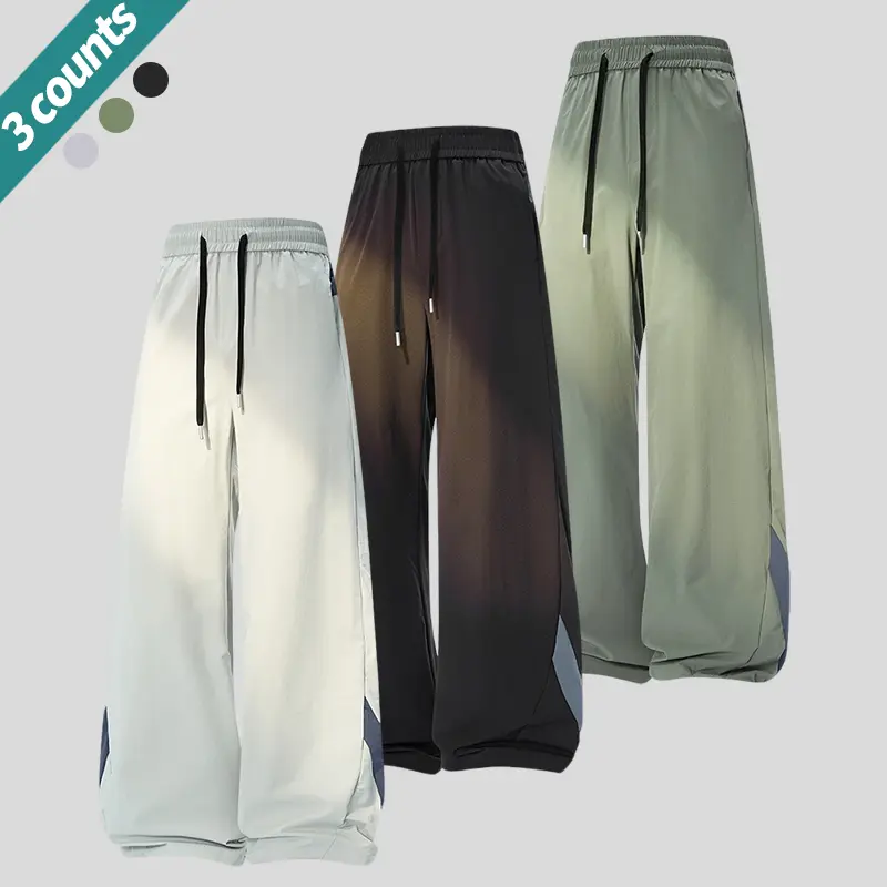 3PCS-Silver gray + black + army green