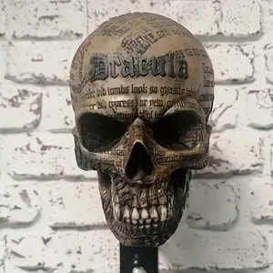 New Horror Skull Wall Decor Resin Ornament, Motorcycle Helmet Hanging Decoration, Home Garden Atmosphere Decorative Item