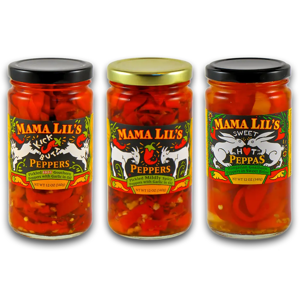 Mama Lil's Pickled Pepper Variety - 12oz.