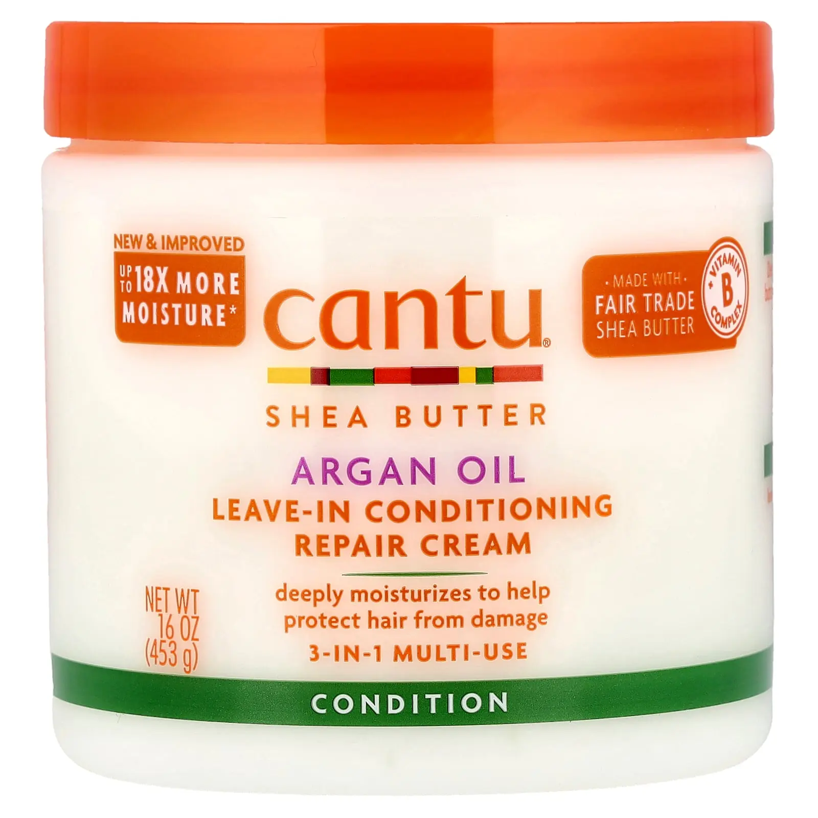 Cantu Argan Oil Leave-In Conditioning Repair Cream, 16 oz (453 g) Cantu Argan Oil Leave-In Conditioning Repair Cream, 16 oz (453 g)