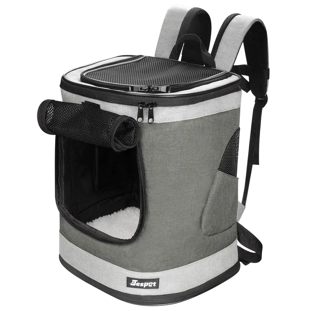 212 Main PBC-4817SG Deluxe Smoke Gray Pet Backpack, Animal Carrier for Dogs & Cats