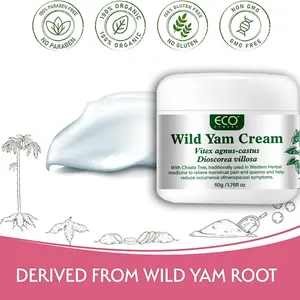ECO Wild Yam Cream，Mood Swing,Experience a calming，Formula for Menopause Menstrual Yam Cream,Non-Toxic and Effective Formula，Hot Flashes