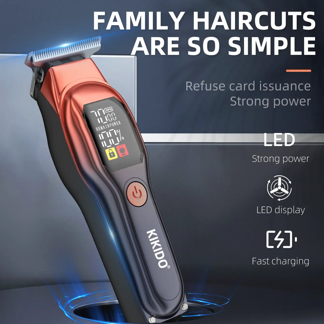 【Father's Day Gift】KIKIDO A2 Men's Electric Genital Shaver, Universal Genital Razor for Men and Women, Wet/Dry Body Shaver, Professional Hair Trimming Clippers, Cordless Hair Duster, Rechargeable Beard Trimmer