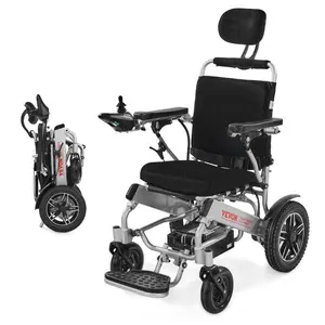 VEVOR Electric Wheelchair for Adults, 220lbs Capacity, Foldable Lightweight Motorized Wheelchair, 12 - Mile Long Travel Range, All - Terrain Powered Chair, Portable for Seniors DisabledVEVOR Super Brand Day