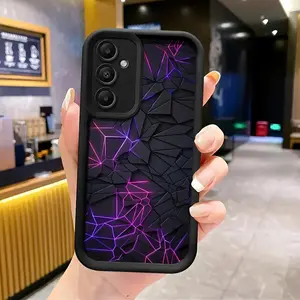 Cyberpunk Black Frosted Anti-Fall Shockproof Protective Mobile Phone Case for Samsung S20/FE S21/FE/PLUS/ULTRA S22/PLUS/ULTRA S23/FE/PLUS/ULTRA S24 for Samsung Galaxy S26