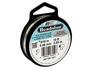 Beadalon 0.18" Silver 49 Strand Bead Stringing Wire