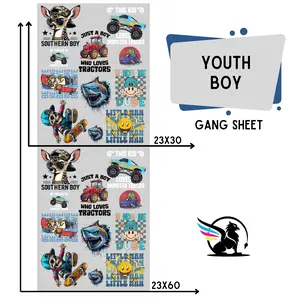 Youth Boy | Premade DTF Transfer Gang Sheet For Graphic Tees