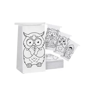 Beech & Lambert 20-Pack Leak-Proof Multi-Use Disposable Vomit Bags, 4 Unique Colorable Designs for Adults, Car Travel Toiletry Bags for Nausea Relief