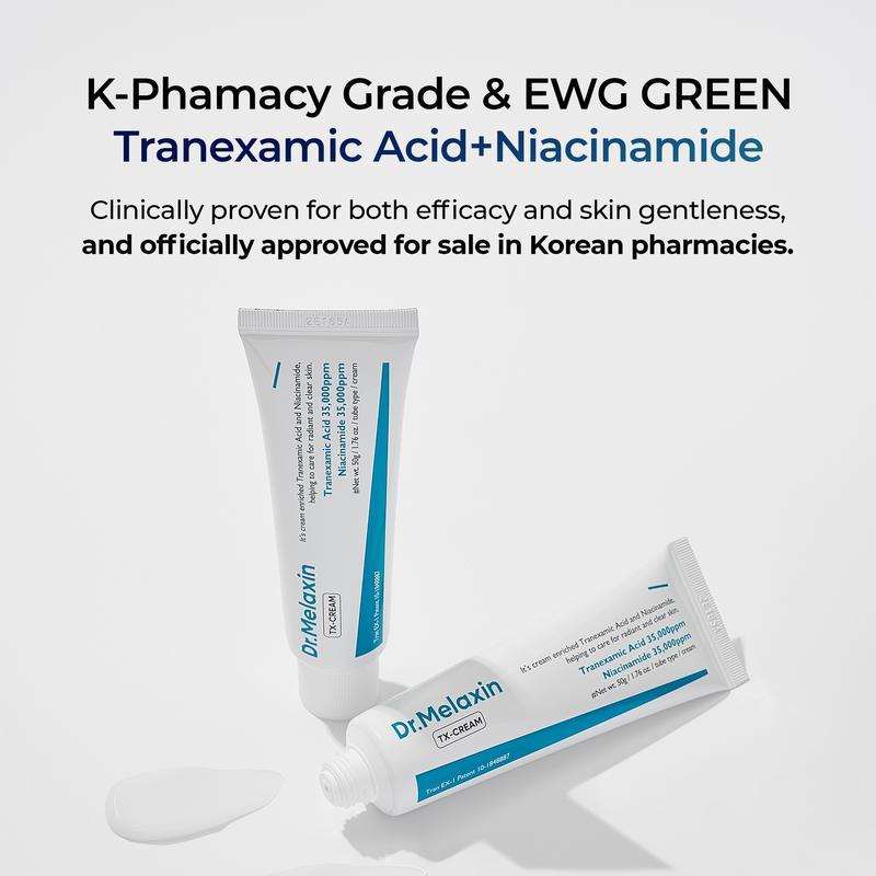 TX Cream 50ml Nano Tranexamic Acid | Hyaluronic Niacinamide | Soft Creamy Texture | For Sensitive & Dry Skin | Daily Night Skincare | Post-Sun Repair & Office Dryness Relief