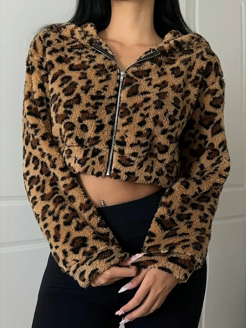 stussy leopard mesh zip jacket - TikTok Shop