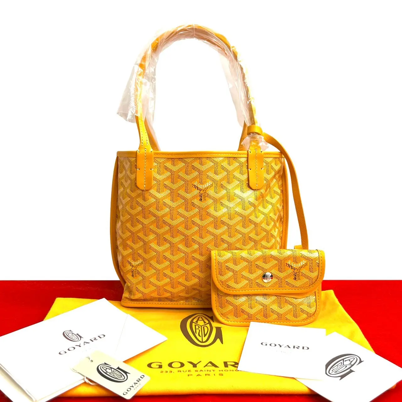 Pre-owned Goyard Calfskin Tote Bags Anjou Leather Tote Bag