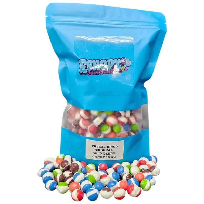 ESHOPX WILD BERRY flavor FREEZE DRIED RAINBOW CANDY bite Snack bag  Sweet Bonbon Freeze dried candy