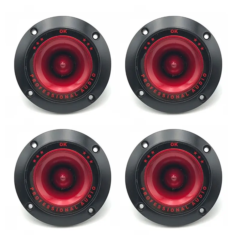 2/4Pcs 3-Inch Piezoelectric Tweeter Stereo Speakers, NFC-Enabled Treble Ceramic Piezo Loudspeakers with Multiple Inputs for Hi-Fi Systems, Car Audio, 2Pcs
