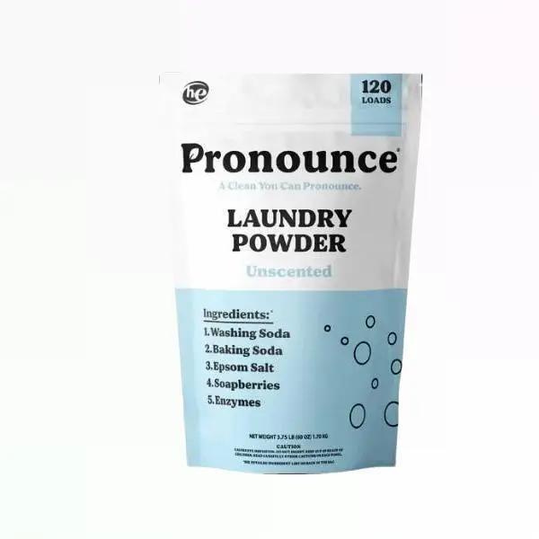 Pronounce Laundry Powder - 120 Loads - Safe For Families , Babies , Sensitive SkinEczema - hương thơm  Lavender ,  Lemon ,  Peppermint