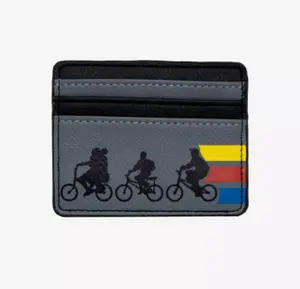 Stranger Things Cardholder Bike Group Silhouettes with Colored Stripes Loungefly